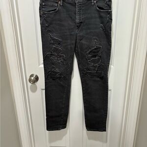 Distressed AMERICAN EAGLE NEXT LEVEL Black Jeans for Men